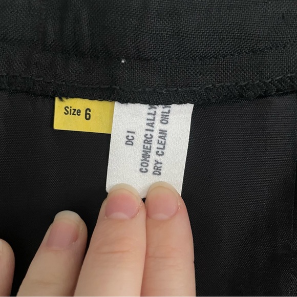 Vintage Pleated Black Midi Skirt - Picture 9 of 9